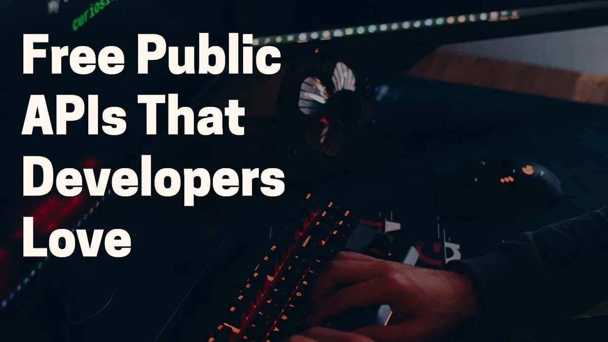 40 Free APIs You Can Use In Your Next Programming Project